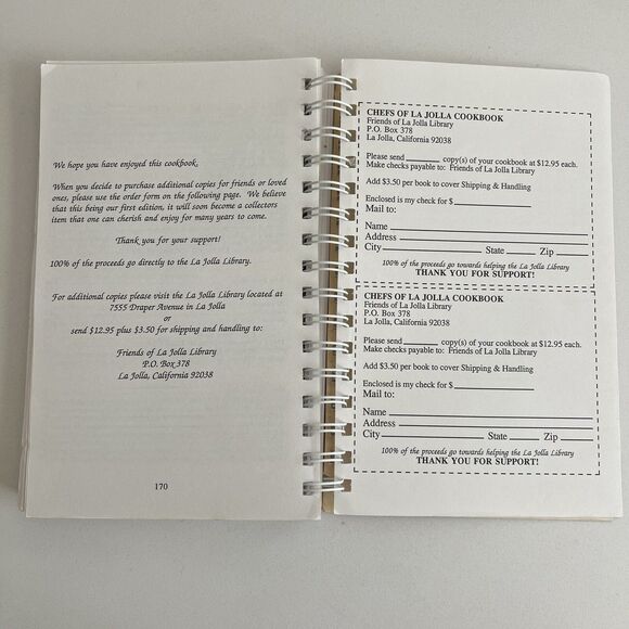 Chefs of La Jolla Cookbook First Edition 1993 Signed A.J Goodhead Steve Mihaly - Picture 13 of 14